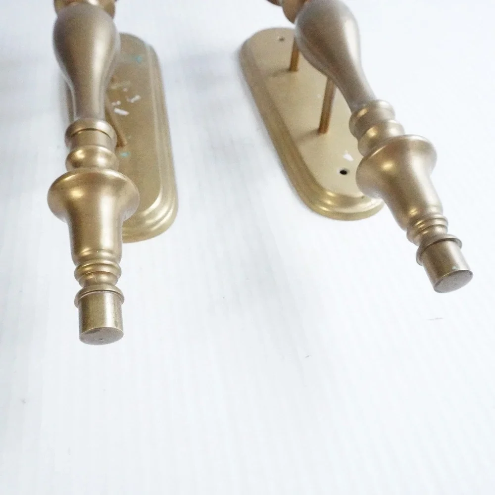 Vintage Brass Wall Sconce Candle Holders Pair Ornate‎ Traditional